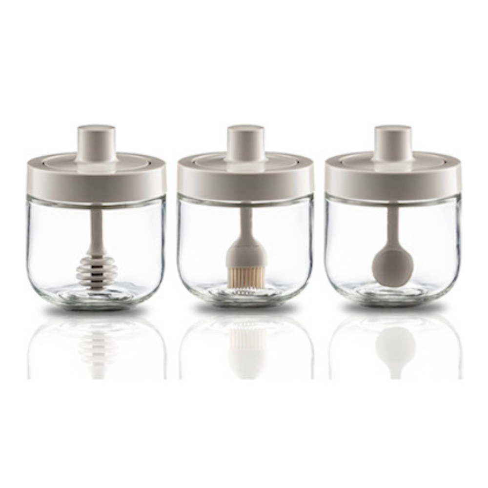 3 Spice Jars Set