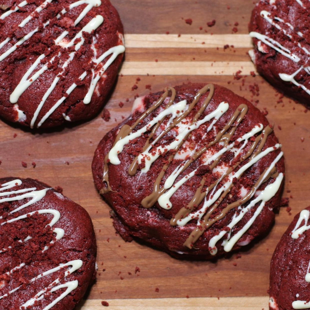 Red Velvet Cookies with Cream Cheese Filling - Half Dozen